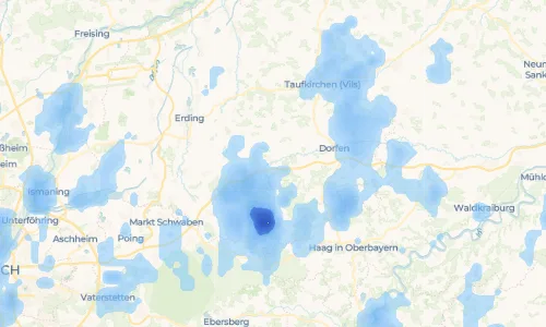 Regenradar Vorschaubild - Aktuelle Niederschläge in Lengdorf und Umgebung