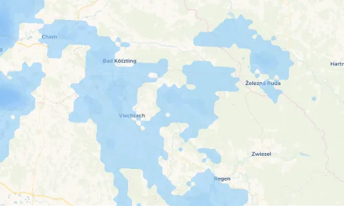 Regenradar Vorschaubild - Aktuelle Niederschläge in Lesmannsried und Umgebung