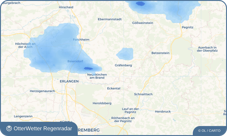OtterWetter Regenradar-Widget Letten