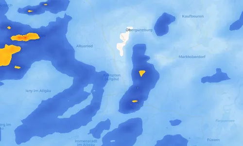 Regenradar Vorschaubild - Aktuelle Niederschläge in Leupolz und Umgebung