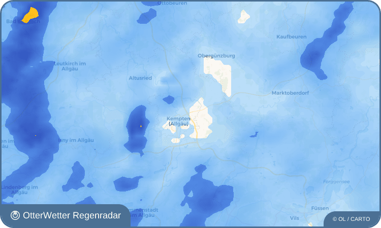 OtterWetter Regenradar-Widget Leupolz