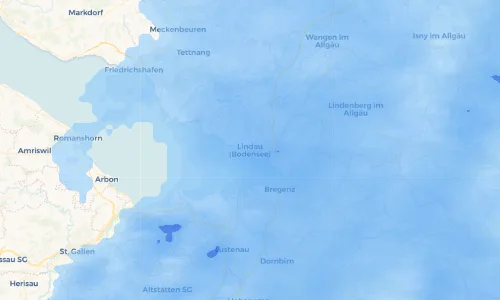 Regenradar Vorschaubild - Aktuelle Niederschläge in Lindau (Bodensee) und Umgebung