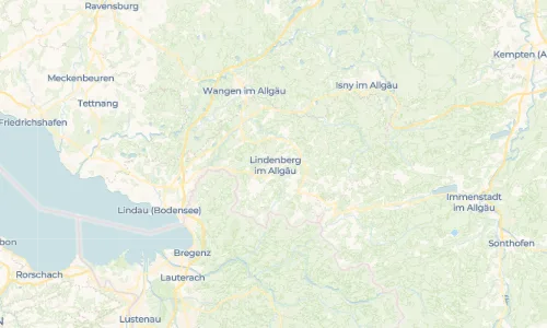 Regenradar Vorschaubild - Aktuelle Niederschläge in Lindenberg im Allgäu und Umgebung