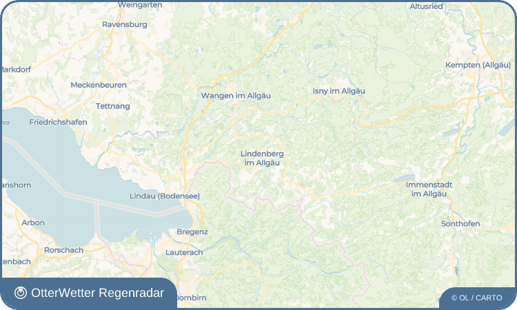 OtterWetter Regenradar-Widget Lindenberg im Allgäu