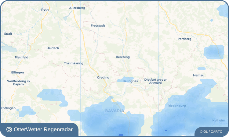OtterWetter Regenradar-Widget Litterzhofen