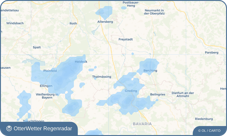 OtterWetter Regenradar-Widget Lohen
