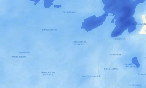 Regenradar Vorschaubild - Aktuelle Niederschläge in Lonnerstadt und Umgebung