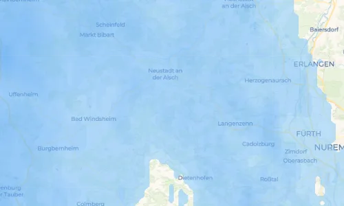 Regenradar Vorschaubild - Aktuelle Niederschläge in Losaurach und Umgebung