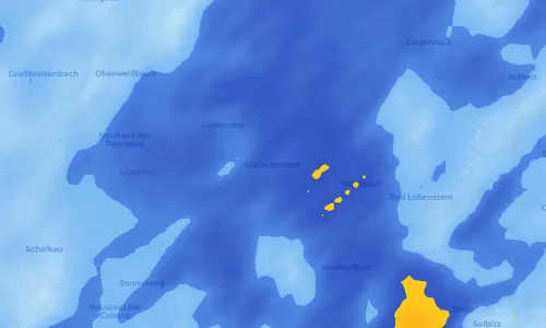 Regenradar Vorschaubild - Aktuelle Niederschläge in Ludwigsstadt und Umgebung