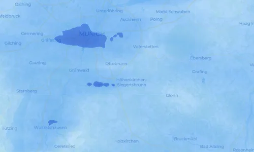 Regenradar Vorschaubild - Aktuelle Niederschläge in Luitpoldsiedlung und Umgebung