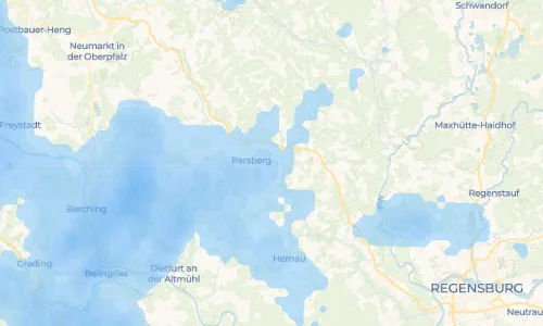 Regenradar-Vorschau: aktuelle Niederschläge in Lupburg und Umgebung