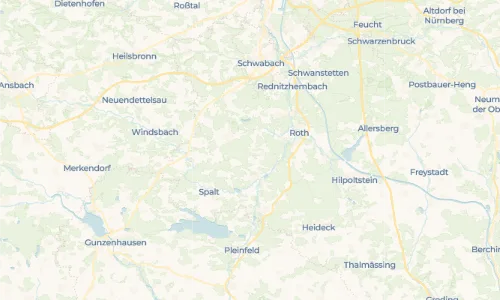 Regenradar Vorschaubild - Aktuelle Niederschläge in Mäbenberg und Umgebung