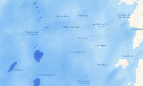 Regenradar Vorschaubild - Aktuelle Niederschläge in Mändlfeld und Umgebung