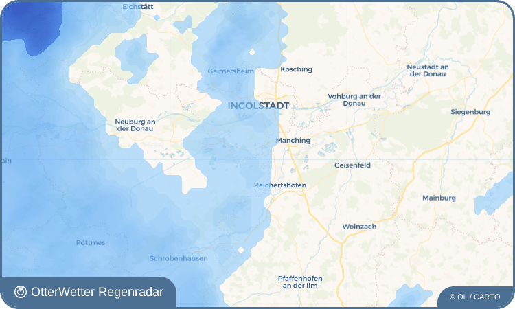 Wetter-Widget-Vorschau mit Vorhersagedaten für Mändlfeld