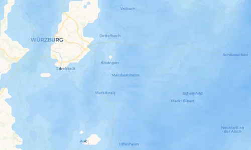 Regenradar Vorschaubild - Aktuelle Niederschläge in Mainbernheim und Umgebung