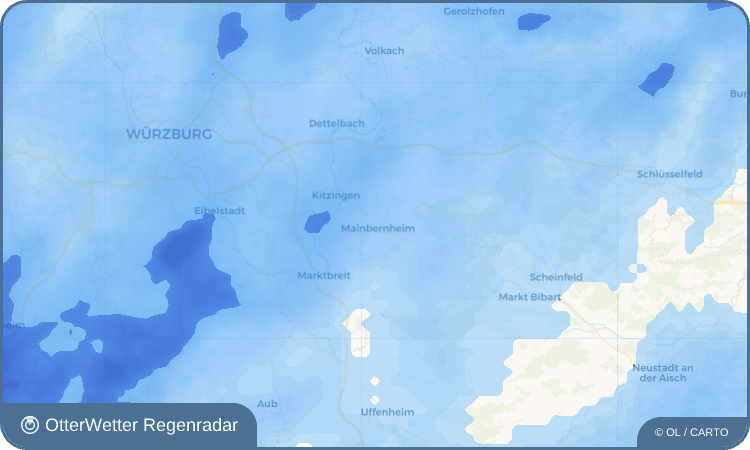 OtterWetter Regenradar-Widget Mainbernheim