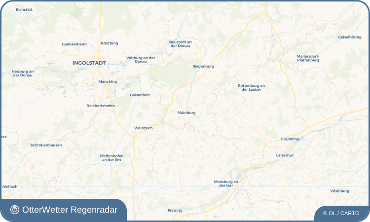 Widget-Vorschau für Mainburg Wetter-Widget-Vorschau mit Vorhersagedaten für Mainburg