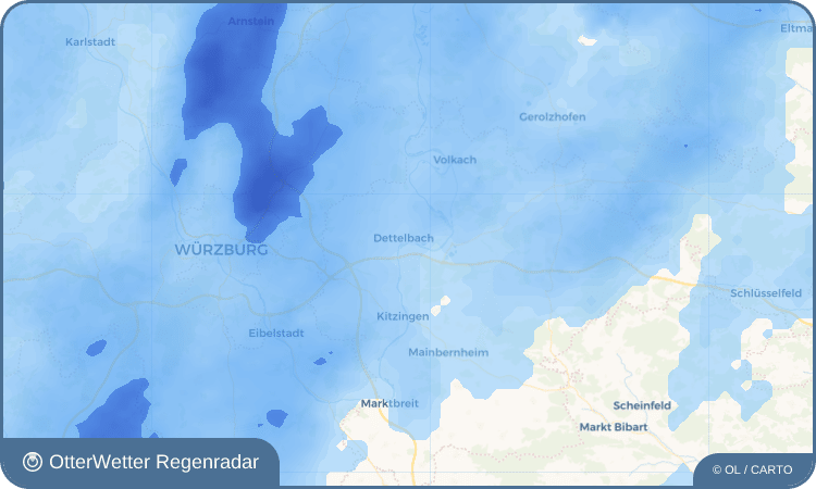 OtterWetter Regenradar-Widget Mainsondheim