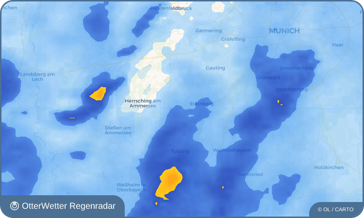 Widget-Vorschau für Maising Wetter-Widget-Vorschau mit Vorhersagedaten für Maising
