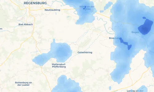 Regenradar Vorschaubild - Aktuelle Niederschläge in Malchesing und Umgebung