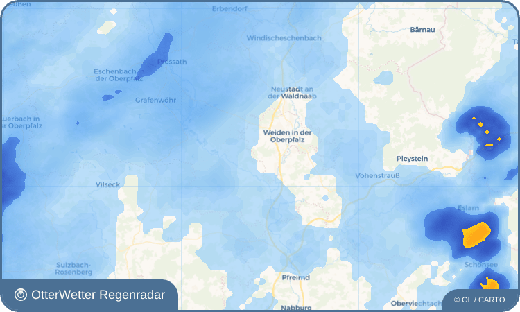 OtterWetter Regenradar-Widget Mallersricht