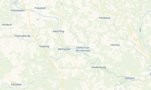 Regenradar Vorschaubild - Aktuelle Niederschläge in Mallerstetten und Umgebung