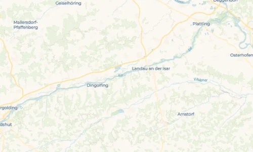 Regenradar Vorschaubild - Aktuelle Niederschläge in Mamming und Umgebung