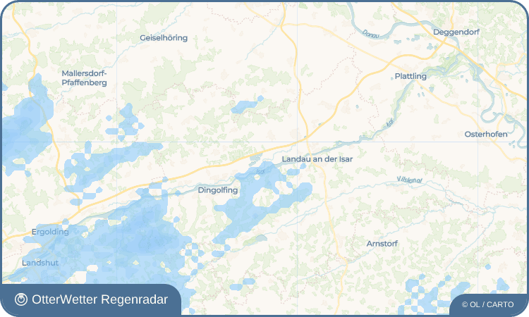 OtterWetter Regenradar-Widget Mammingerschwaigen