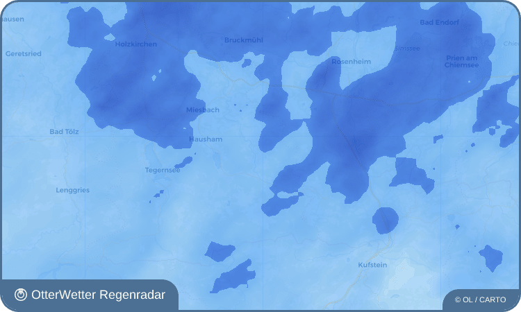 Wetter-Widget-Vorschau mit Vorhersagedaten für Marbach
