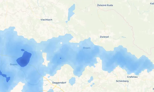 Regenradar Vorschaubild - Aktuelle Niederschläge in March und Umgebung