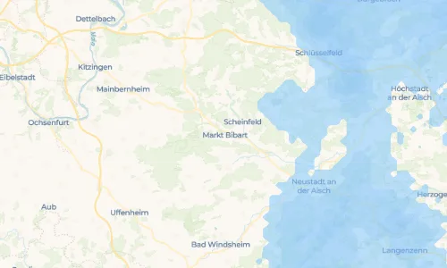 Regenradar Vorschaubild - Aktuelle Niederschläge in Markt Bibart und Umgebung