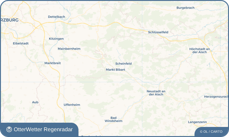 OtterWetter Regenradar-Widget Markt Bibart