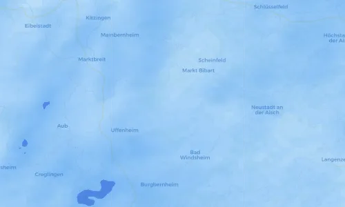 Regenradar Vorschaubild - Aktuelle Niederschläge in Markt Nordheim und Umgebung
