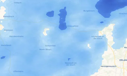 Regenradar Vorschaubild - Aktuelle Niederschläge in Markt Taschendorf und Umgebung