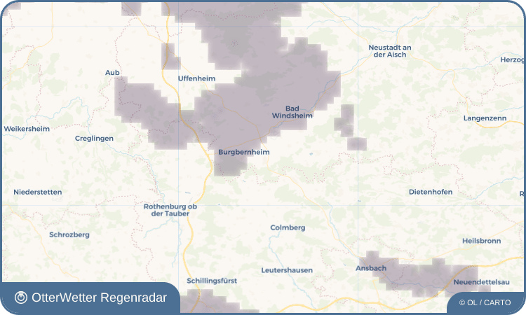 OtterWetter Regenradar-Widget Marktbergel