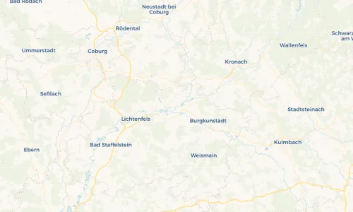 Regenradar Vorschaubild - Aktuelle Niederschläge in Marktzeuln und Umgebung