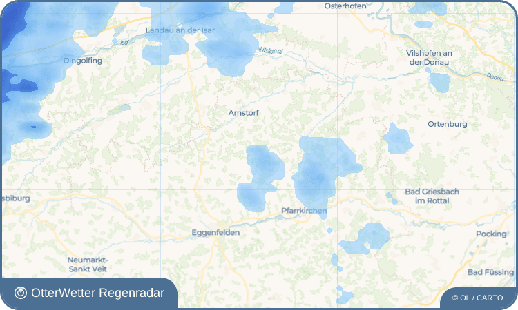 OtterWetter Regenradar-Widget Marschalling