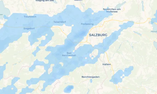 Regenradar Vorschaubild - Aktuelle Niederschläge in Marzoll und Umgebung