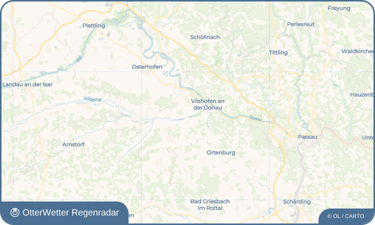 OtterWetter Regenradar-Widget Mattenham