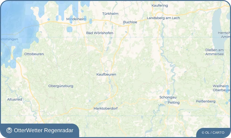 Widget-Vorschau für Mauerstetten Wetter-Widget-Vorschau mit Vorhersagedaten für Mauerstetten