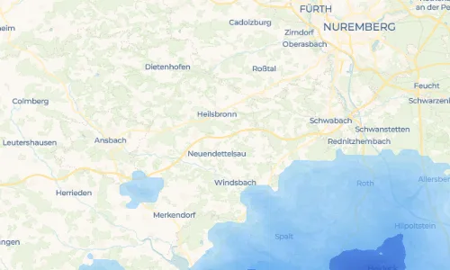 Regenradar Vorschaubild - Aktuelle Niederschläge in Mausendorf und Umgebung