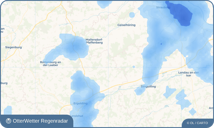 OtterWetter Regenradar-Widget Mausham