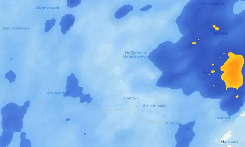 Regenradar Vorschaubild - Aktuelle Niederschläge in Mechenried und Umgebung