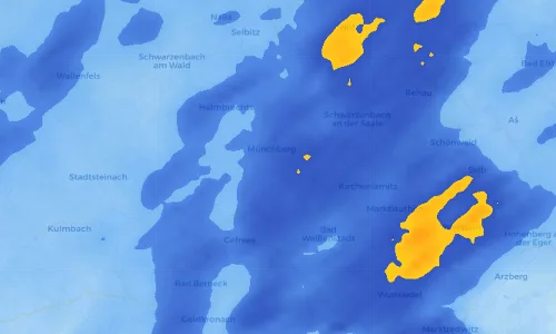 Regenradar Vorschaubild - Aktuelle Niederschläge in Mechlenreuth und Umgebung