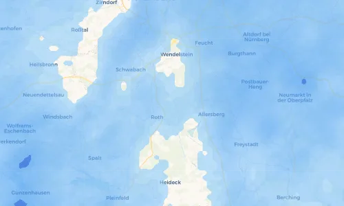 Regenradar Vorschaubild - Aktuelle Niederschläge in Meckenlohe und Umgebung