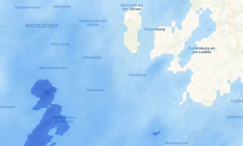 Regenradar Vorschaubild - Aktuelle Niederschläge in Meilenhausen und Umgebung