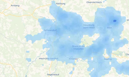 Regenradar Vorschaubild - Aktuelle Niederschläge in Meldau und Umgebung