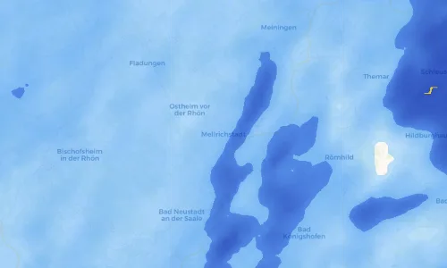 Regenradar Vorschaubild - Aktuelle Niederschläge in Mellrichstadt und Umgebung