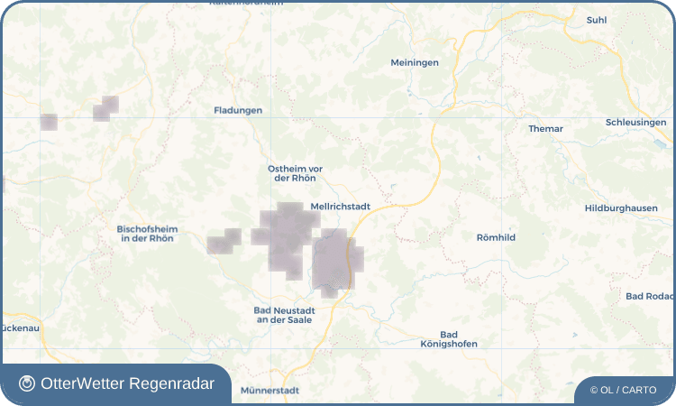 OtterWetter Regenradar-Widget Mellrichstadt