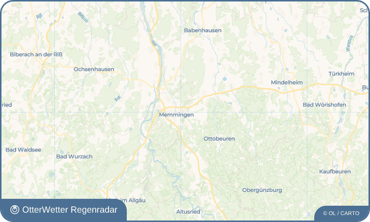 Wetter-Widget-Vorschau mit Vorhersagedaten für Memmingerberg